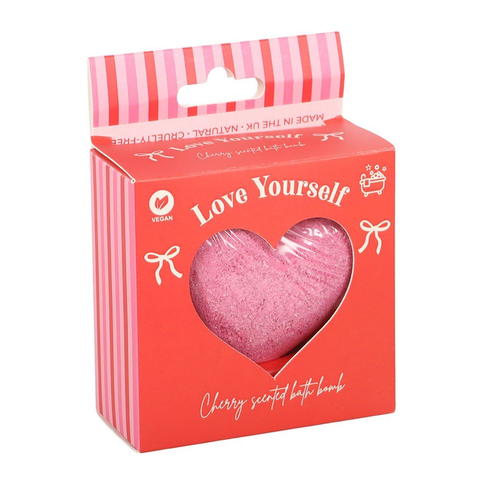 Something Different - Love Yourself HeartShaped Cherry Bath Bomb - Roze
